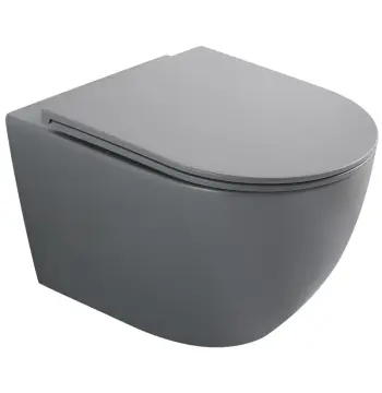 Унитаз подвесной MIXXUS PREMIUM ELLIPSE-0308-T3 GRAY 490x360x360mm система смыва TORNADO 3.0 (MP6654)