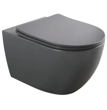 Унітаз підвісний MIXXUS PREMIUM ELLIPSE-0309-T1 GRAY 530x360x350mm система змиву TORNADO 1.0 (MP6655)