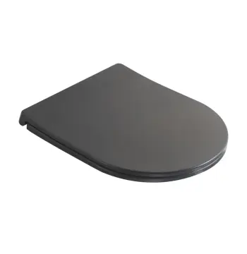 Сидіння-кришка для унітазу MIXXUS PREMIUM SEAT COVER ELLIPSE-2005 GRAY 445х360х37mm дюропластове швидкознімне з мікроліфтом (MP6685)