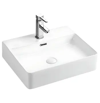 Раковина підвісна-накладна MIXXUS PREMIUM QUADRO-0203 500х420х130mm (отвір під змішувач, перелив) (MP6718)