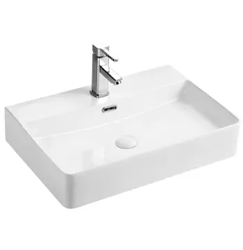 Раковина підвісна-накладна MIXXUS PREMIUM QUADRO-0204 600х420х130mm (отвір під змішувач, перелив) (MP6719)