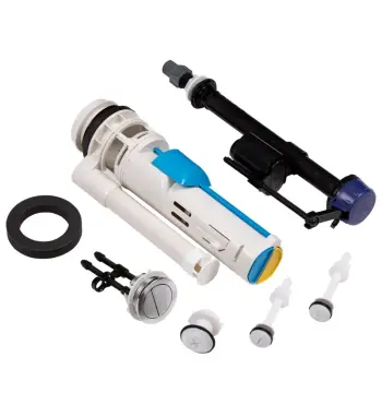 Комплект арматуры: MIXXUS PREMIUM BUTTON-1806-1/2" сливная 2-х кнопочная + наполнительная с нижним подводом, пластиковая резьба 1/2" (MP6721)
