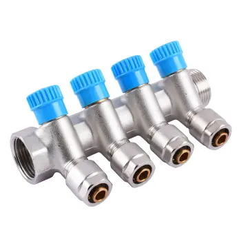 Коллектор CRISTAL 1Gх1/2 *16 - 4-ой (под 35*) с перекрытием (NM-1016)