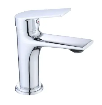Смеситель для умывальника Mixxus Premium Lago 001 хромированный на гайке (MP6724)