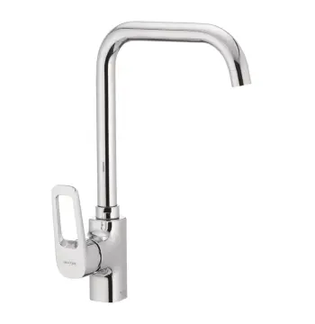 Смеситель для кухни Mixxus Nevada 014-G хром, однорычажный с высоким поворотным изливом (MX0014)