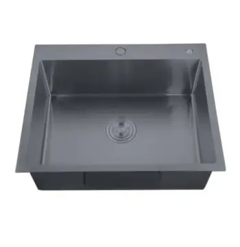 Мийка Zerix ZH5050-215 Nano-Black (3.0/0.8) з нержавіючої сталі (MX1582)