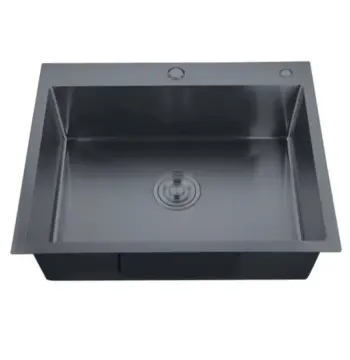 Мийка Zerix ZH5843-215 Nano-Black (3.0/0.8) з нержавіючої сталі (MX1584)