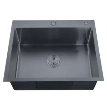 Мийка з нерж. сталі ZERIX ZH6050-215 NANO-BLACK (3.0/0.8) (MX1586)