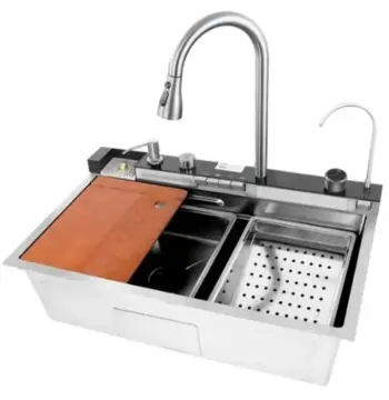 Мойка Mixxus Premium MH7545-SET-04.SUS304 со встроенным смесителем (MX1701)