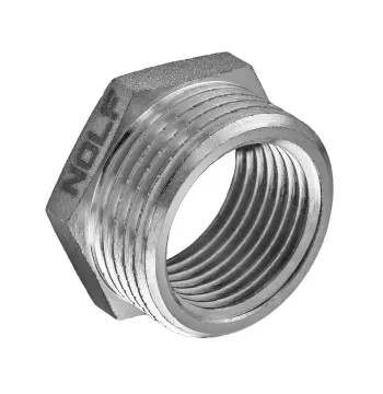 Футорка никелированная NOLF NFC.F0406-N-1/2"Mx3/8"F (NF3122)