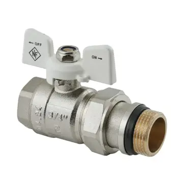 Кран кульовий з американкою Nolf classic NFC.963-08-3/4" FM ГШМ WHITE "антипротікання" (NF3161)