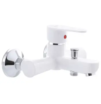 Смеситель для ванны Plamix Vega-009 пластиковый белый без шланга и лейки (PM0573)
