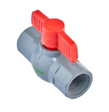 Кран кульовий Plamix PVF-3/4" FF PVC (PM0626)
