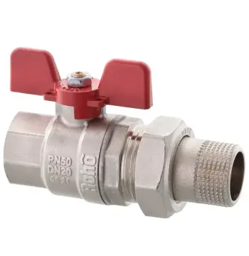 Кран с американкой прямой Roho R105-100 - 1" (RO0088)
