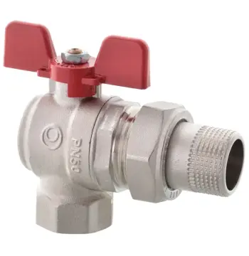 Кран с американкой Roho R106-100 - 1" угловой (RO0091)