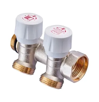 Коллектор с регулирующими вентилями на 2 исх. Roho R809-02 - 3/4"x3/4" EK (RO0249)