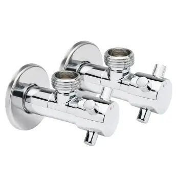 Кран кульовий для підключення сантехприладів Sanlux ST-301 - 1/2"x1/2" (SL2926)