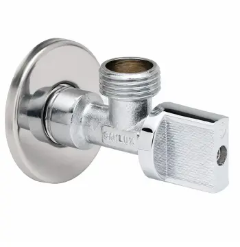 Кран кульовий для підключення сантехприладів Sanlux ST-80 - 1/2"x1/2" (SL2930)