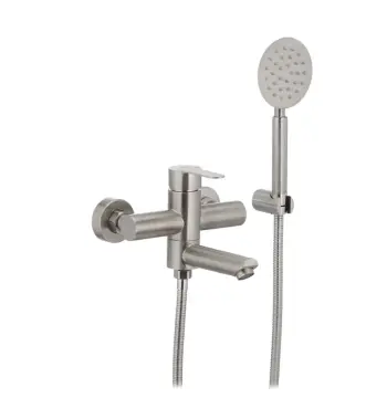 Смеситель для ванны Mixxus DAX-009 из нержавеющей стали с коротким изливом (SS0016)