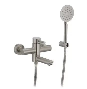 Смеситель для ванны MIXXUS SUS-009 из нержавеющей стали с коротким изливом (SS0017)