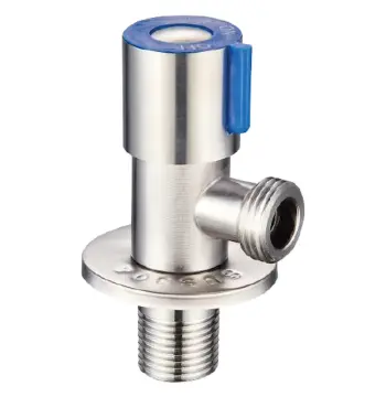Кран для подключения сантехприборов MIXXUS VAL-01-1/2x1/2 из нерж. стали SUS304 (Цвет синий) (SS0048)