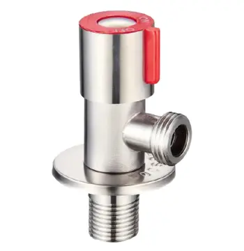 Кран для подключения сантехприборов MIXXUS VAL-02-1/2x1/2 из нерж. стали SUS304 (Цвет красный) (SS0049)