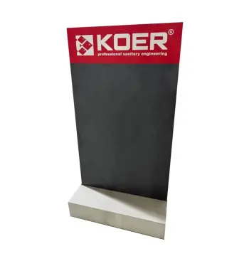 Стенд выставочный для аксессуаров Koer (серый+бетон) 1500x800x600, комплект из 2 секций (с лого) (ST5658)