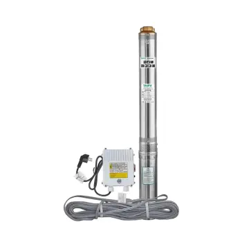 Насос свердловинний відцентровий Taifu 4STM 8/12+45M +пульт Н=76м, Q=10,8м3, P=1500Вт, каб.45м, 1,5" (TF3400)
