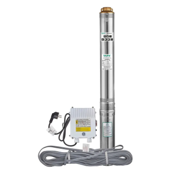 Насос скважинный центробежный + пульт Taifu 4STM 8/23+2M Н=145м, Q=10,8м3, P=3000Вт, каб.2м, 2" (TF3402)
