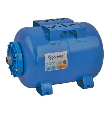Гідроакумулятор горизонтальний VODOMET HTP-24L корпус-сталь, мембрана Se.Fa, фланець-сополімер (VO4316)