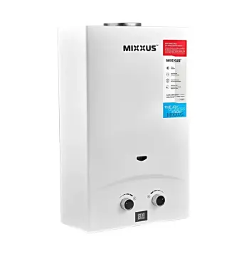 Газова колонка MIXXUS GWH-0110 BASIC WHITE димохідна 10 л/хв (колір білий) (WH0022)