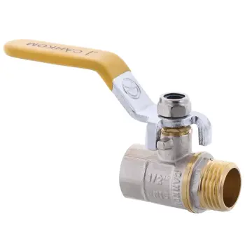 Кран кульовий СК 1/2" ГШВ YELLOW ART.607 (WP0100)