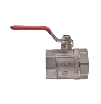 Кран шаровой Waterpro WP602-50FFL - 2" FFL ГГВ, ручка "рычаг" красная (WP0139)