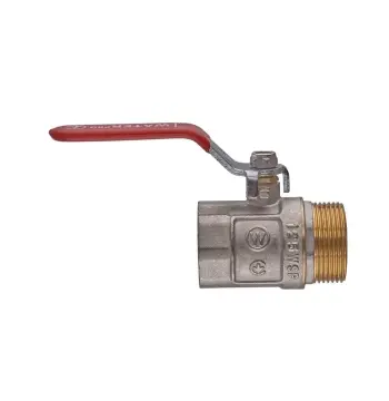 Кран кульовий ГШВ, ручка "важіль" червона WATERPRO WP607-32FML - 1 1/4" FML (WP2928)