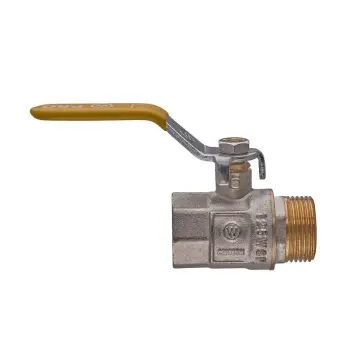 Кран кульовий Waterpro WP607-20FML-Y - 3/4" FML ГШВ YELLOW, ручка "важіль" жовта (WP2932)