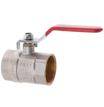 Кран кульовий Waterpro WP602-32FFL - 1 1/4" FFL ГГВ, ручка "важіль" червона (WP2936)