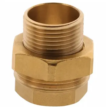Сгон американка прямой (латунь) без никеля Waterpro WP701-25-WN - 1" (WP3324)