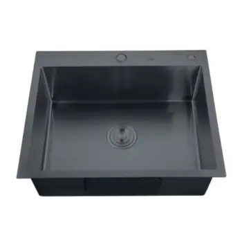 Мойка Zerix ZH5045B-215 (3.0/1.0) PVD-Black с диспенсером и сушилкой для посуды (ZM5557)
