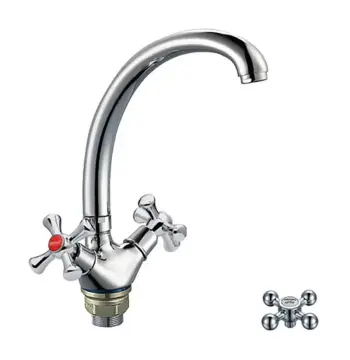 Смеситель для кухни Zerix TLB 856 хром двухвентильный с высоким изливом (ZX0078)