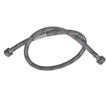 Гнучкий шланг для підключення води гайка 1/2'' - гайка 1/2'' (30 см) Zerix (ZX1549)