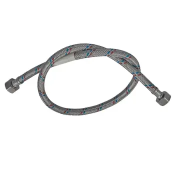 Гнучкий шланг для підключення води гайка 1/2'' - гайка 1/2'' (60 см) Zerix (ZX1552)