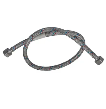 Гнучкий шланг для підключення води гайка 1/2'' - гайка 1/2'' (80 см) Zerix (ZX1553)