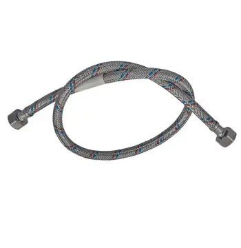 Гнучкий шланг для підключення води гайка 1/2'' - гайка 1/2'' (100 см) Zerix (ZX1554)