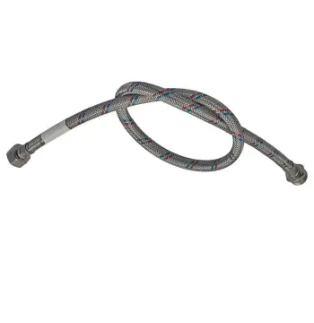 Гнучкий шланг для підключення води гайка 1/2'' - Штуцер 1/2'' (30 см) Zerix (ZX1560)