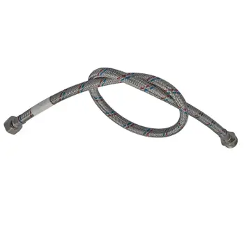 Гнучкий шланг для підключення води гайка 1/2'' - Штуцер 1/2'' (40 см) Zerix (ZX1561)