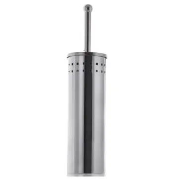 Ершик для унитаза напольный ZERIX LR902 (цвет нержавейка) (ZX2708)
