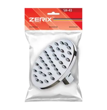 Потолочная лейка для душа Zerix SH-43 хромированная из ABS-пластика, однорежимная, 150 мм (ZX2854)