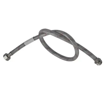 Гнучкий шланг для підключення води гайка 1/2'' - Штуцер 1/2'' (80 см) (силик. оболонка) Zerix (ZX3021)