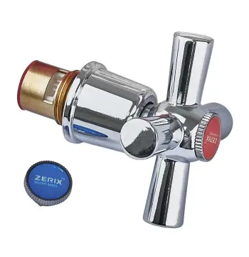 Ручка для змішувача Zerix HANDLE ONE-A722 латунна хромована з кранбуксою (ZX3267)