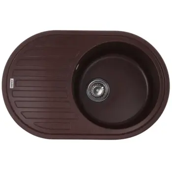 Мийка кухонна Zerix ZS-7750R-12 Коричнева (ZX4560)